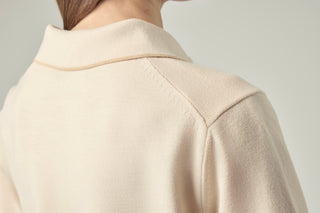 Classic Knit Polo _ Pale Nougat