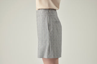 Tailored Check Shorts