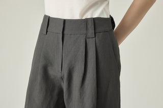 Soft Band Pants _ Graphite Grey