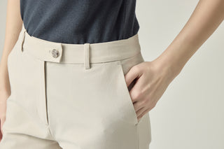 Basic Pants _ Soft Stone Beige