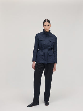 Structured Utility Jacket _ Navy