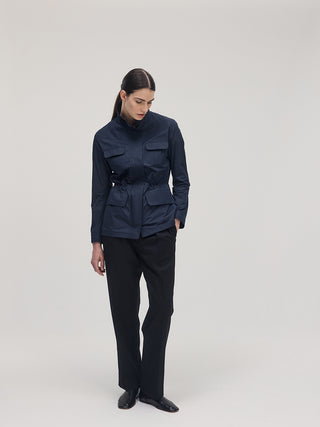 Structured Utility Jacket _ Navy
