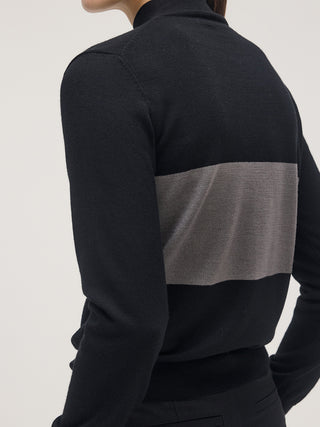 Back Panel Knit _ Black