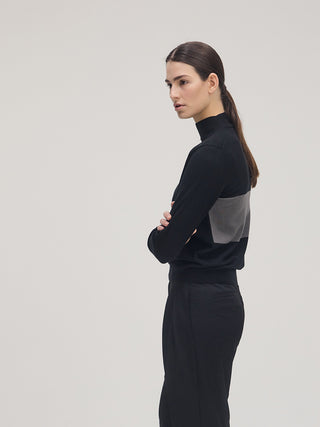 Back Panel Knit _ Black