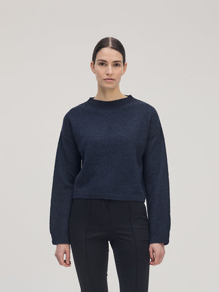 Crewneck Knit _ Navy Melange