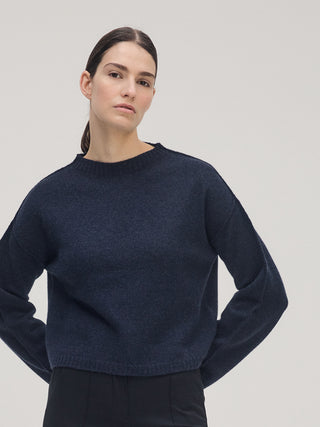 Crewneck Knit _ Navy Melange