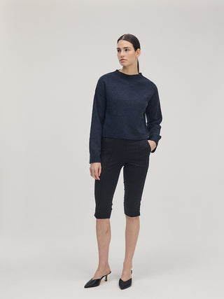 Crewneck Knit _ Navy Melange