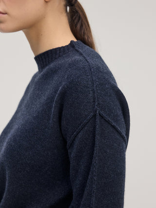 Crewneck Knit _ Navy Melange