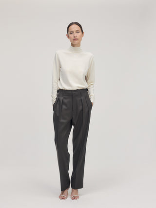 Wool Trousers _ Ash Brown