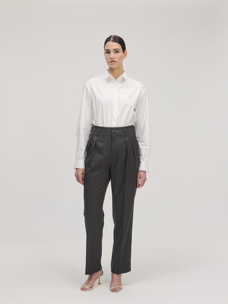 Wool Trousers _ Ash Brown