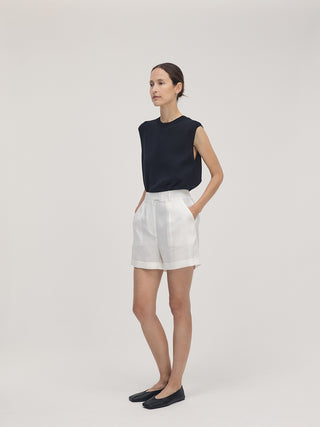 Linen Shorts _ Off-white
