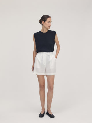 Linen Shorts _ Off-white