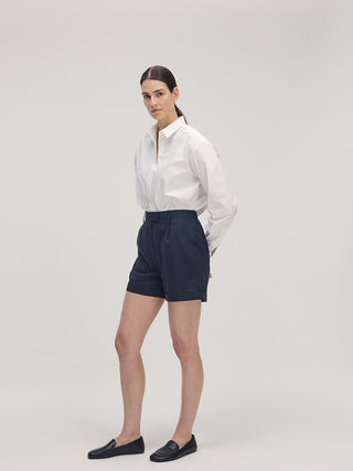 Linen Shorts _ Navy