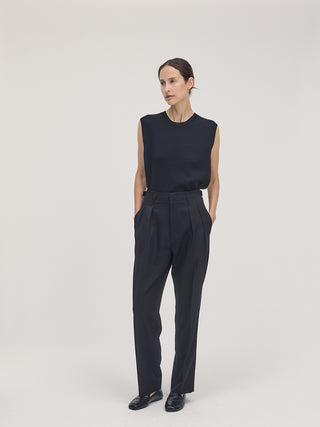 Wool Trousers _ Black