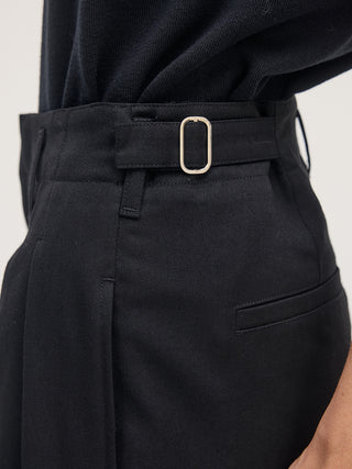 Wool Trousers _ Black