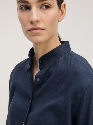Linen Shirt _ Navy