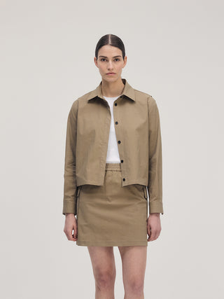 Classic Shacket _ Khaki