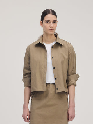 Classic Shacket _ Khaki
