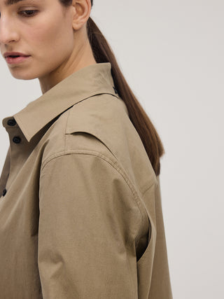 Classic Shacket _ Khaki