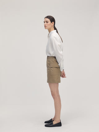 Waistband Skort _ Khaki
