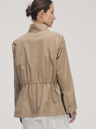 Structured Utility Jacket _ Taupe-grey