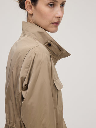 Structured Utility Jacket _ Taupe-grey
