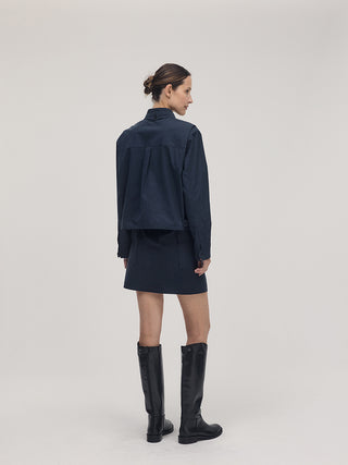 Waistband Skort _ Navy