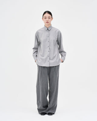 Two Tucks Trousers _ Mid Grey