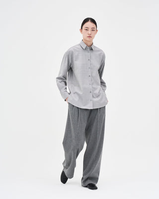 Two Tucks Trousers _ Mid Grey