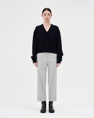 Straight Fit Trousers _ Cool Grey