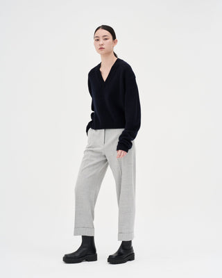 Straight Fit Trousers _ Cool Grey