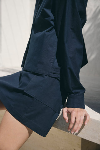 Waistband Skort _ Navy