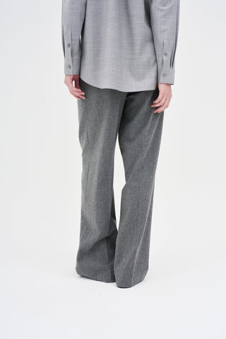 Wool Silk Shirt _ Light Grey