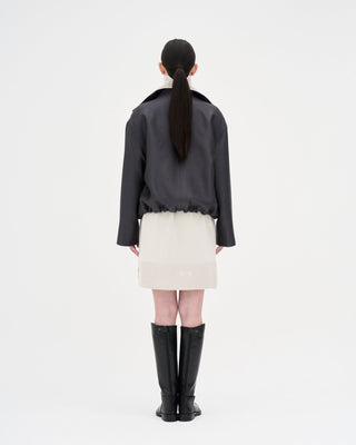 Banding Bomber Jacket _ INK Grey