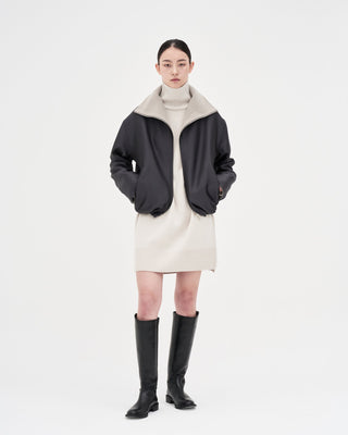Banding Bomber Jacket _ INK Grey