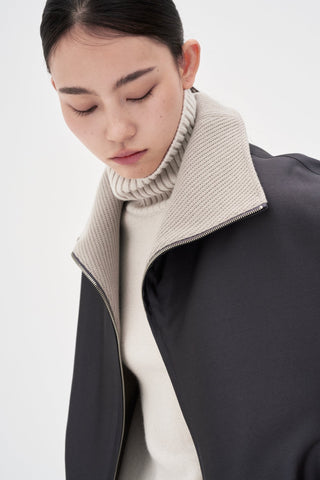 Banding Bomber Jacket _ INK Grey