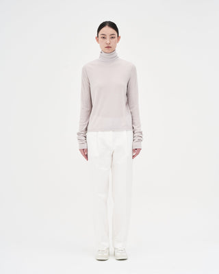 Wool High-neck Inner _ Ash Grey