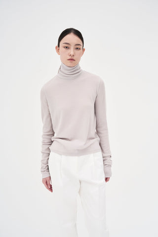 Wool High-neck Inner _ Ash Grey