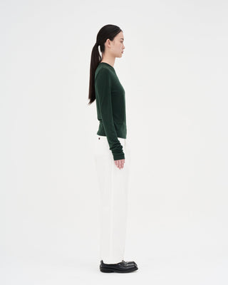 Round Neck Wool Inner _ Deep Green
