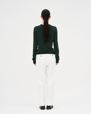 Round Neck Wool Inner _ Deep Green