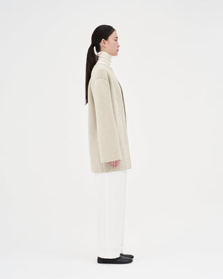 Knit Coat _ Stone