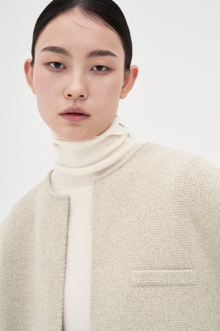 Knit Coat _ Stone