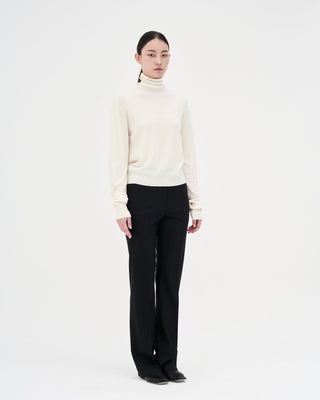 Wool Turtleneck Knit _ Cream