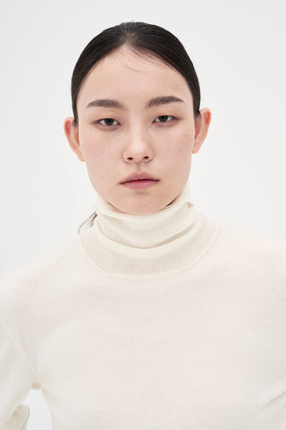Wool Turtleneck Knit _ Cream