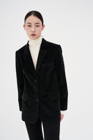 Corduroy Blazer _ Deep Green