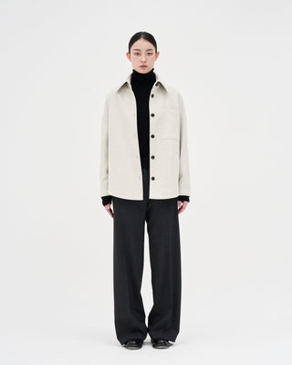 Wool Shirt _ Cloud Grey