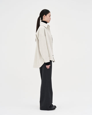 Wool Shirt _ Cloud Grey