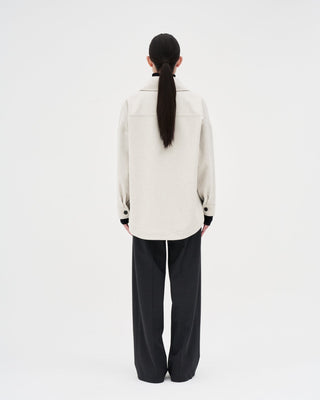 Wool Shirt _ Cloud Grey