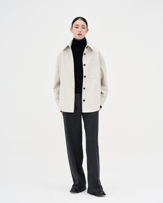 Wool Shirt _ Cloud Grey