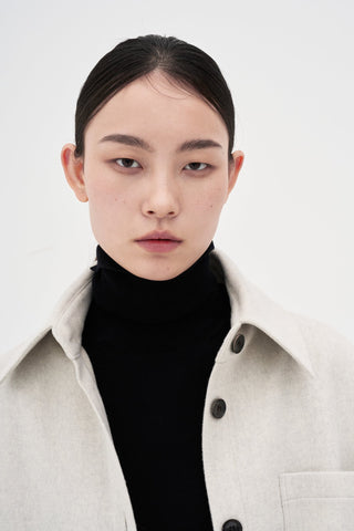 Wool Shirt _ Cloud Grey